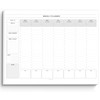 Weekly Hourly Planner Notepad, Daily Planner Desk Pad, Weekly Schedule,