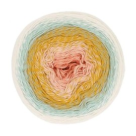 Scheepjes Cotton Whirl (1000m) Fingering Weight Yarn - Soft and Breathable, for Knitters and Crocheters, 728 Marshmallow, 1 x 226g