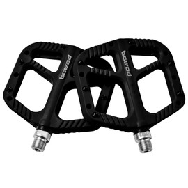 BOWOD Mountain Bike Pedals Nylon Bicycle MTB Pedals Lightweight Non-Slip for BMX Clipless Pedals Road Bike Pedals Replacement, w 9/16" Cr-Mo Spindle 2Bearings 12Pins