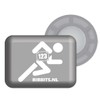 It's Running BibBits Magnetic Race Number Holder Runner Silver