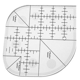 Curved Corner Cutter Quilt Ruler | Acrylic Sewing Patchwork Ruler Quilting Templates | DIY Sewing Supplies Sewing Template Patchwork Tool | Curved Corner Cutter Ruler