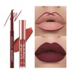 Skynest Lip Liner and Lipstick Makeup Set 6 Velvety Matte