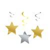 Unique Party Star Swirls Decorations (Pack Of 3) (One Size)