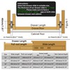 Soft Close Drawer Slides Full Extension 16 Inch Ball Bearing
