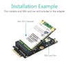 Mini PCI-E to M.2(NGFF) Key A/E Adapter with SIM Card