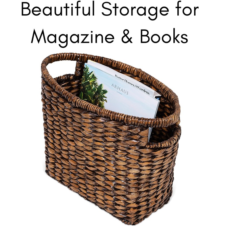 BirdRock Home Seagrass Magazine Basket