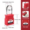 Lockout Tagout Locks - 5 Pack Blue Locks, Keyed Alike