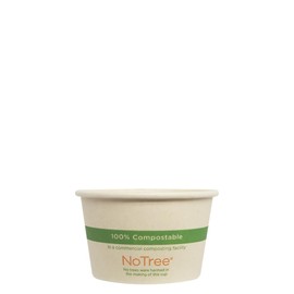World Centric's 4 oz NoTree Paper Portion Cup, 20/50 ct, Case of 1000