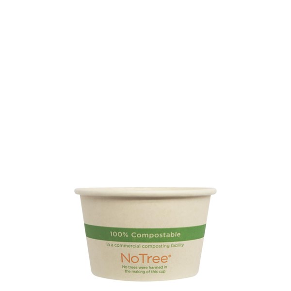 World Centric's 4 oz NoTree Paper Portion Cup, 20/50 ct,