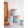 KitchenCraft Storage Canisters, Light Blue, 3 Pieces, Gift Boxed