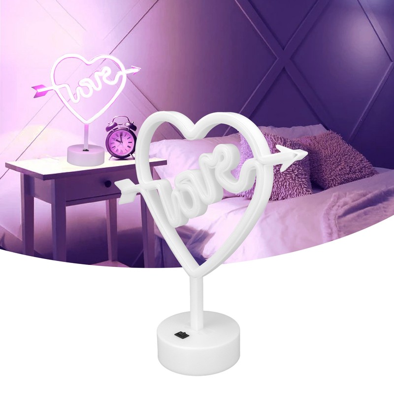 Heart Shape Neon Light Night Light for Wedding Party Kids