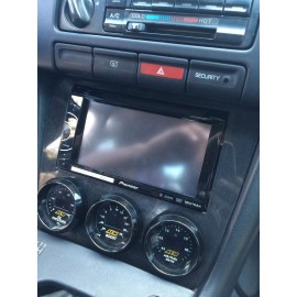 Turboconchs LOWER DASH FINISHER 3 52mm GAUGE POD double din for 95-98 Nissan 240sx s14