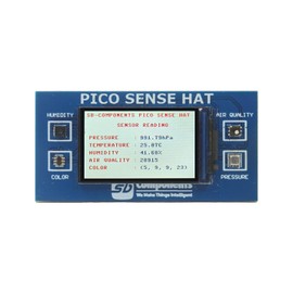 sb components Raspberry Pi Pico Sense HAT Multi Sensor Humidity, Air Quality, Color, Pressure Sensor Sense HAT for Pico with Inbuilt 1.14” LCD Display