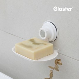 Glaster soap dish/soap dish/absorbent supplies/bathroom supplies / 글라스터  비누받침대/비누대/흡착용품/욕실용품