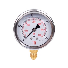 THERMIS Pressure Gauge 304G 1/4 Connection from Below 0 – 40 bar) 63 mm