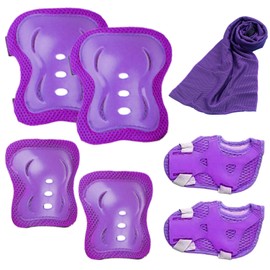 JSTHHTT Knee Pads Children's Inline Skate Protector Set Protective Equipment Skate Protector Set, Children's Protector Set, Elbow Pads and Wrist Guards, Knee and Elbow Pads Children