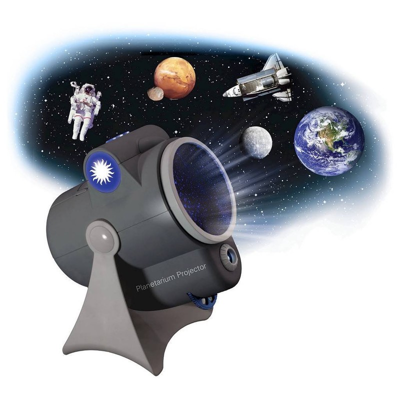 Smithsonian Star Projector - Room Planetarium with LED Display, Black
