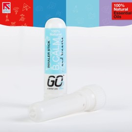 GO2 Inhaler B. Calm Stick — Essential Oils for Convenient On-The-Go Use — 100% Natural, Synthetic-Free, and Cruelty-Free (1ml Tube)