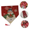 Mikinona Tablecloth for Christmas Party Snowman Theme Comfortable Material Xmas