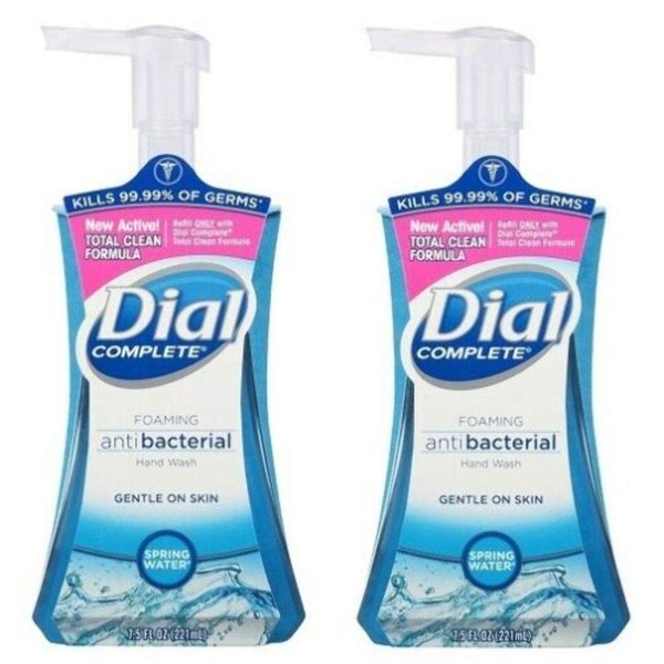 Dial 05400 7.5 Oz Spring Water Anti-Bacterial Foaming Hand Soap 2-Pack