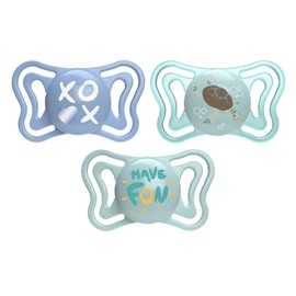 Chicco PhysioForma Light Chupón 6-16 Meses con Tetina de Silicona, 2 Unidades, Ayuda a la Respiración Fisiológica y Favorece Desarrollo Correcto de la Boca, Colores Surtidos Azul