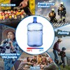Bokon 2 Pieces 5 Gallon Water Jugs Round Plastic Water