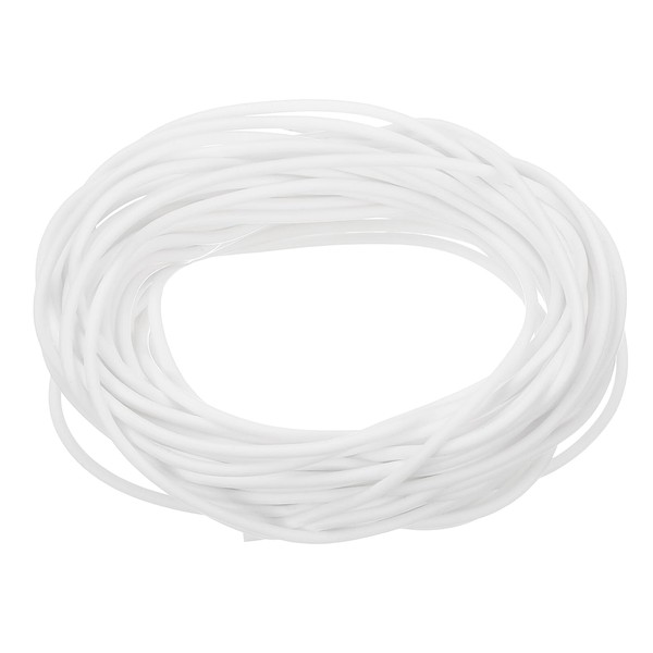 uxcell Silicone Foam Seal Strip, 1.5mm(0.06") Dia 8 Meters(26.25 Ft)