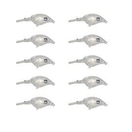 Value Sport Lure Blanks Crankbait, 20pcs Unpainted Crankbaits Blank Lures Set, Fishing Hard Lures (4.3g/6cm)