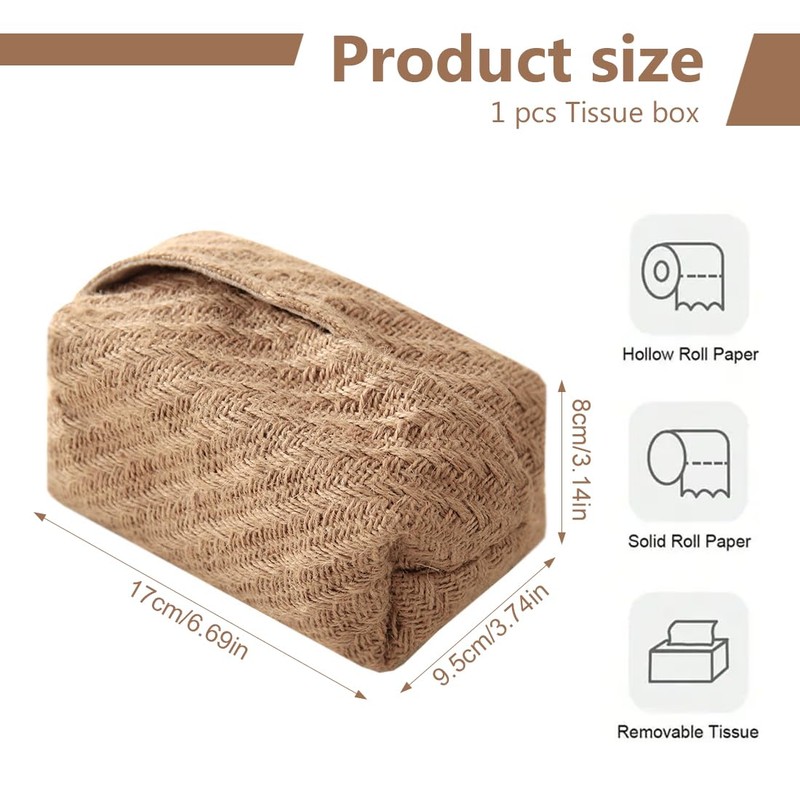 IKOPFLN Tissue Box Storage Box for Car Tissues Cosmetic Tissues