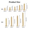 1660 Pieces M2 Small Screws Set, Small Wood Screws Set,