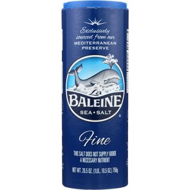La Baleine, Sea Salt Canister, Fine, 26.5 oz (Pack of 3)