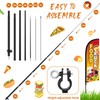 FuWeave Food Truck Advertising Swooper Flag Banner 8.2ft Feather Flags