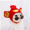 Hohopeti 1PC Lovely Pet Dog Headgear Hat Cute Red Dressing