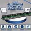 Aluminum Architect Scale Ruler - 30cm Ruler Laser Etched Triangle