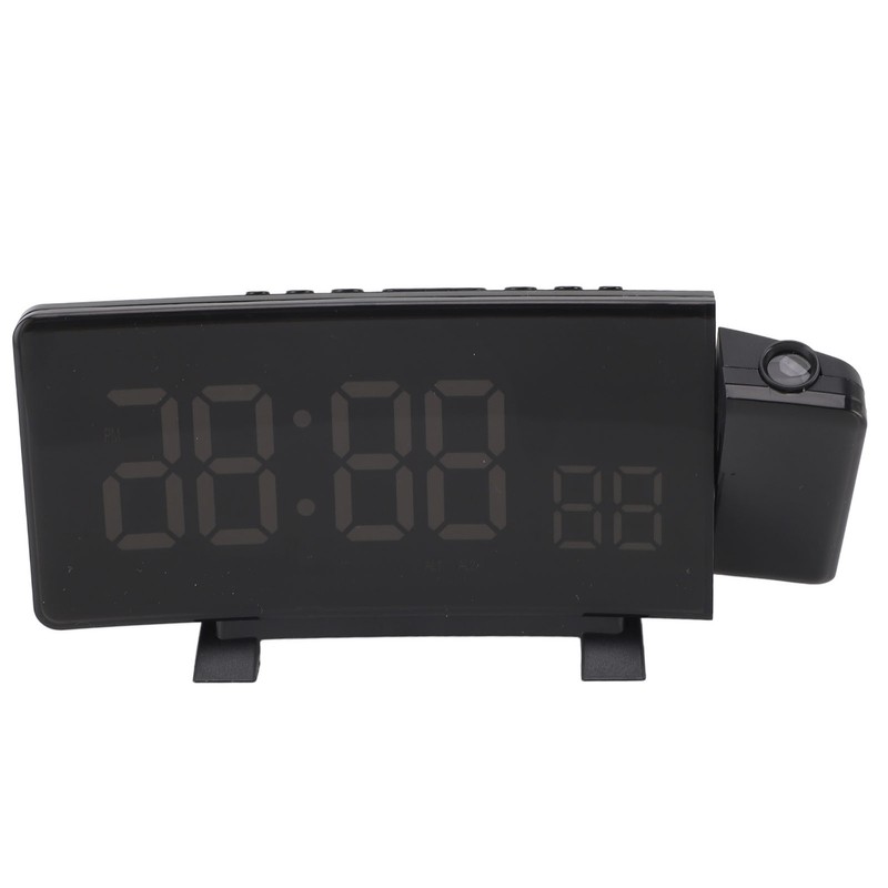 Projection Alarm Clock with 2 USB Ports LED Curved Display