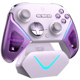 EasySMX D10 PC Controller - Elite Wireless Bluetooth Gamepad with TMR Joystick, Dual-Mode Triggers & Full Mechanical Buttons, 1000Hz Polling Rate, RGB Bakclit for PC/Switch/Android/iOS