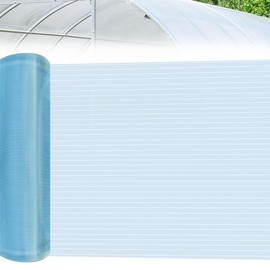 Quaocens 14Ft x 3.28Ft Polycarbonate Sheet,Clear Polycarbonate Panels UV Resistant Polycarbonate Greenhouse Panels,Insulated Clear Roof Panels for Pergola Suitable for Gardening, Growing
