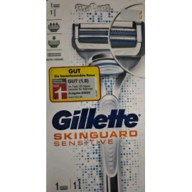 Gillette Skinguard Razor 1 razor handle & 1 cartridge Shave SENSITIVE SKIN NEW