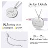 Constellation Necklace Pendant 925 Sterling Silver Round Disc Astrology Horoscope