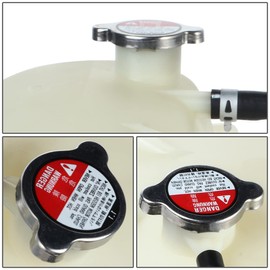 HY3014121 Factory Style Car Coolant Overflow Reservoir Tank with Cap and Hose Compatible with Elantra 1.4L Turbo 2017-2020, Bare White