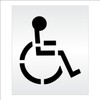 Pavement Stencils - 21 inch - Handicap - ADA Stencil