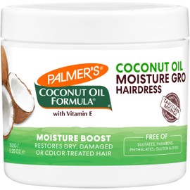 Palmers Coconut Oil Moisture Gro Hairdress, Restores Dry, Damaged or Color Treated Hair, 5.25 Ounce - 2 Pack
