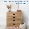 PATIKIL Recessed Pull Door Handle, 4 Pack Invisible Flush Pull