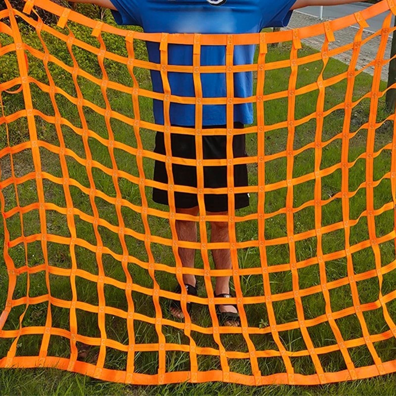 Foribyw Cargo Lifting Nets 1Mx1M Polyester Safety Hoisting Net 300