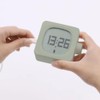 Snblzhef New Block Small Alarm Clock Novelty Student Clock Bedroom