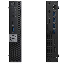 Dell OptiPlex 7050 Micro Tower (Intel Core i5-7500T, 8 GB, 128 GB M.2 SSD) Windows 10 Pro (Renewed)
