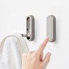 2 Pack Silver Foldable Wall Hooks Heavy Duty - Invisible