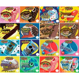 16 new Rich's ice cream stickers for ice cream trucks or push carts