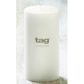 tag Chapel 3x6 Pillar Candle Unscented Drip-Free Long Burning Hours for Home Décor Wedding Parties 3x6 White