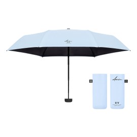 Ambra Mini Umbrella with UV Protection - Windproof, Small, Lightweight and Elegant, Our Premium Travel Bag and Parasol SPF50+ with Heat Protection is Ideal for Women, Men, Kids and Anyone on the Go
